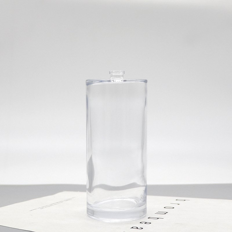 High Quality Cosmetic Spray Bottle 250ml Clear Glass Straight Round Empty Perfume Bottle