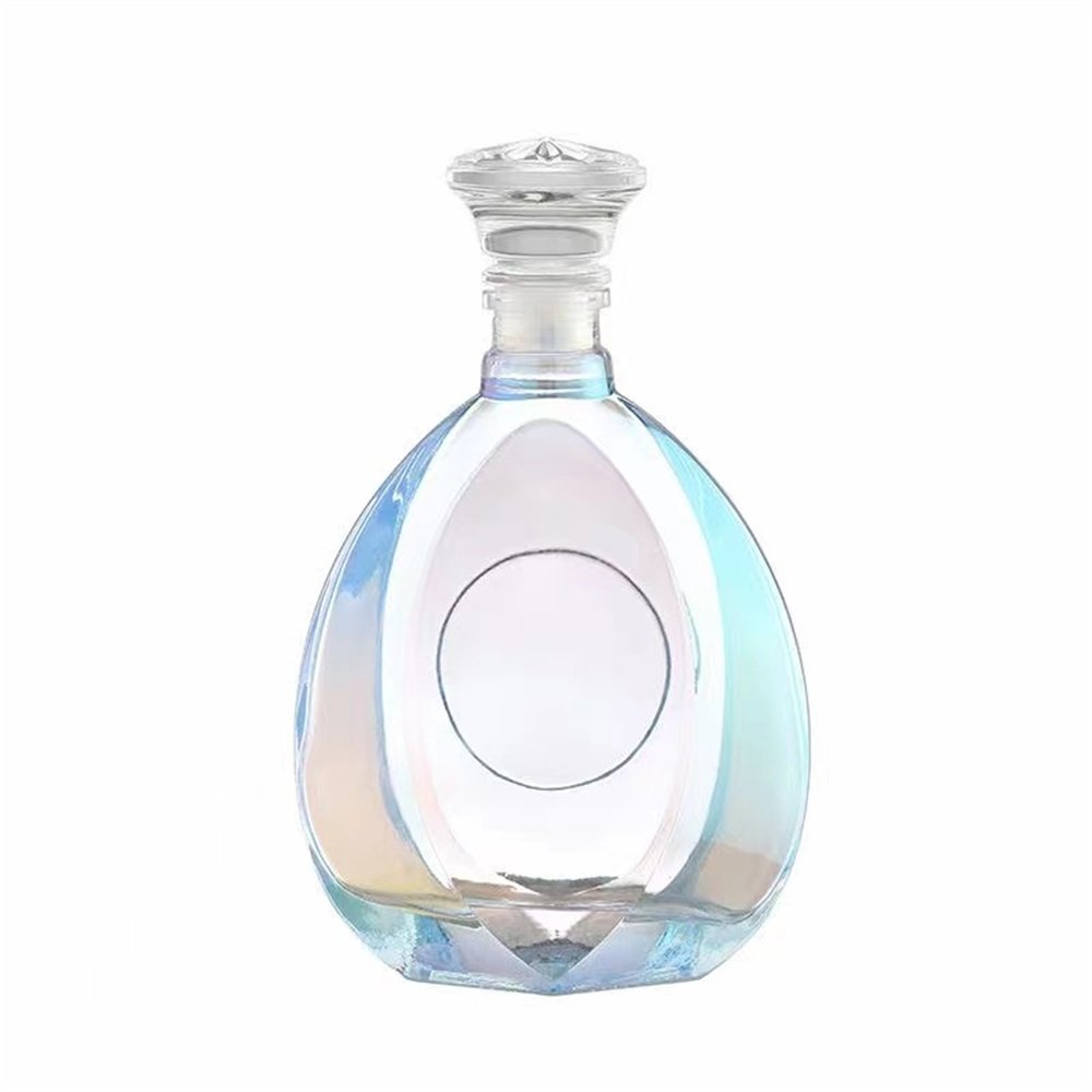 Unique Empty Tequila Brandy Alcohol Vodka Whiskey Glass Bottle for Liquor Package Gift