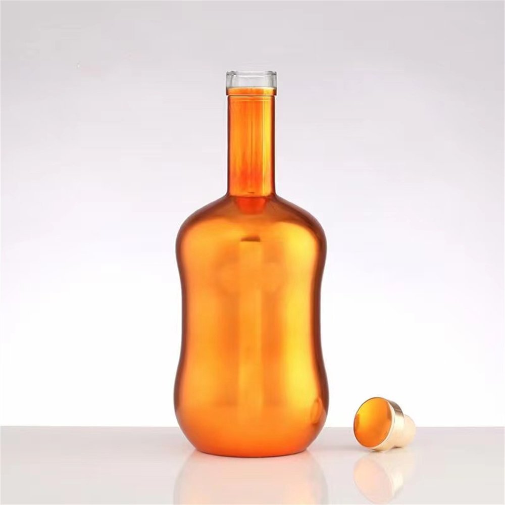 Unique Empty Tequila Brandy Alcohol Vodka Whiskey Glass Bottle for Liquor Package Gift
