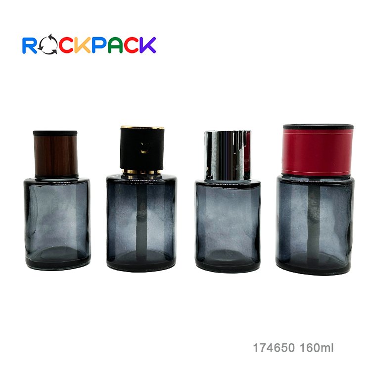 160ml Screw Cap glass Home Decorative Aromatherapy Reed Diffuser glass bottles Wooden Cap