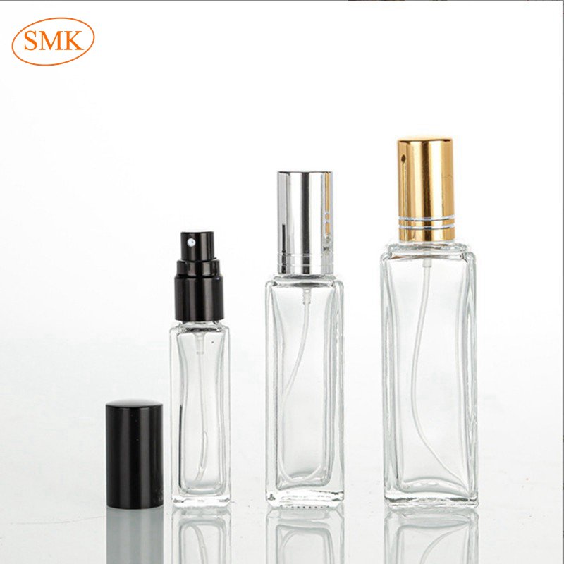10ml Wholesale Square Shaped Perfume Spray Diffuser Glass Bottle For Cosmetic Packaging
