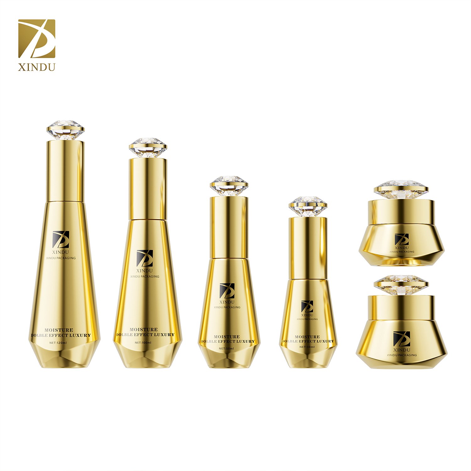 30g 50g 30ml 50ml 100ml luxury customization glass bottle for cosmetic packaging set custom cream lotion serum glass bottle set