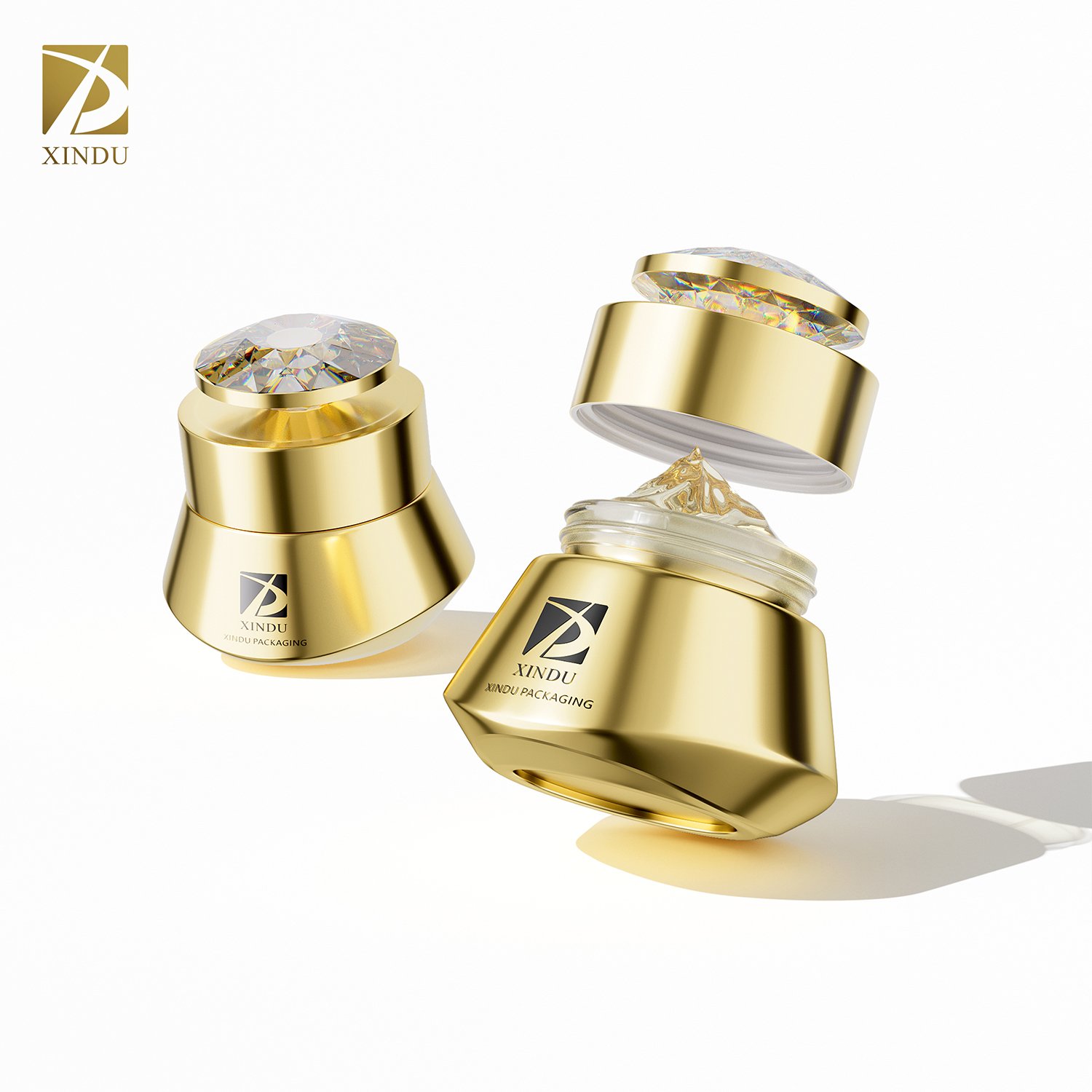 30g 50g 30ml 50ml 100ml luxury customization glass bottle for cosmetic packaging set custom cream lotion serum glass bottle set
