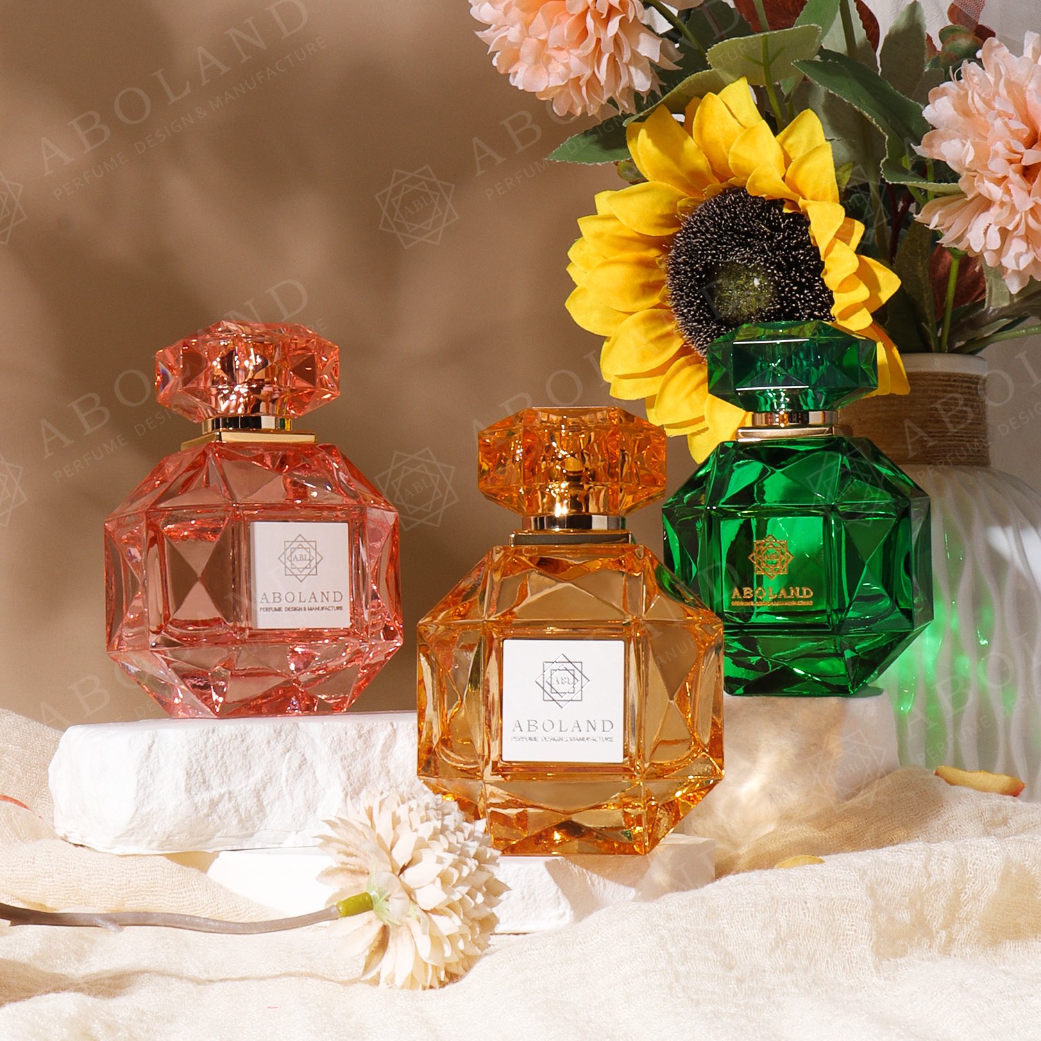 30ml 50ml 100ml Custom Label Logo High Quality Unique Luxury Empty Glass Perfume Bottle