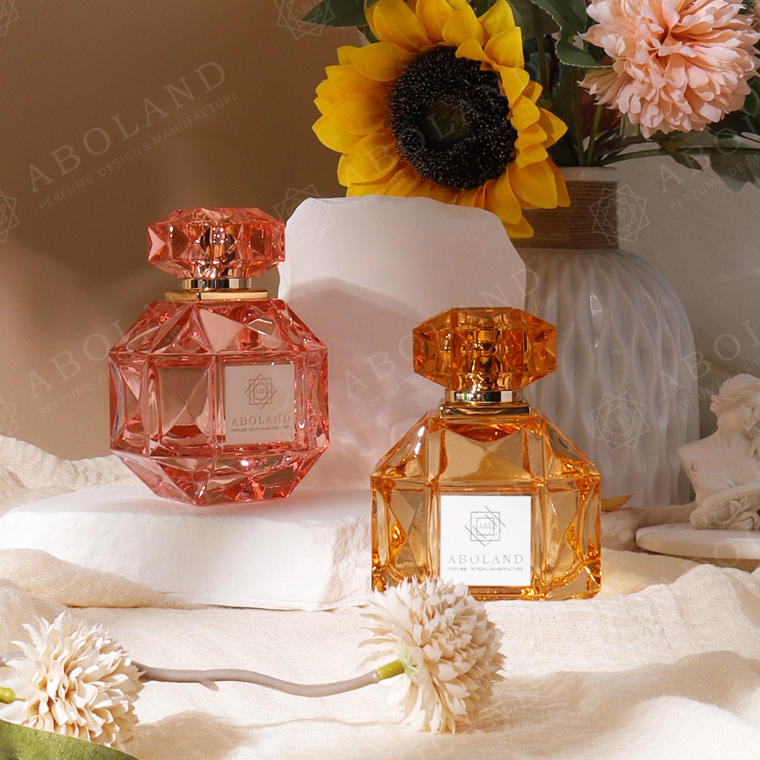 30ml 50ml 100ml Custom Label Logo High Quality Unique Luxury Empty Glass Perfume Bottle