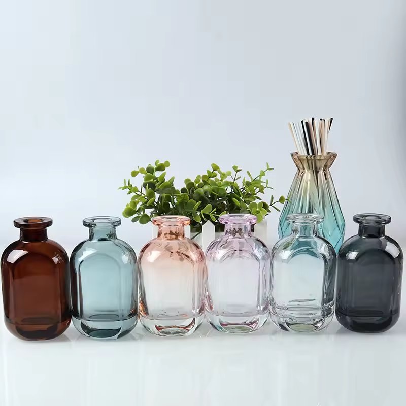 New Design tangent plane Empty Home Fragrance Reed Diffuser Glass Bottle 150ml 200ml with sticks perfume aroma diffusers luxury