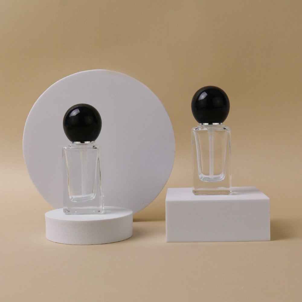30ml 50ml 100ml 120ml Square Liquid Foundation Glass Bottle Thick Serum Bottom Bottle Skincare Cosmetic Packaging Bottle