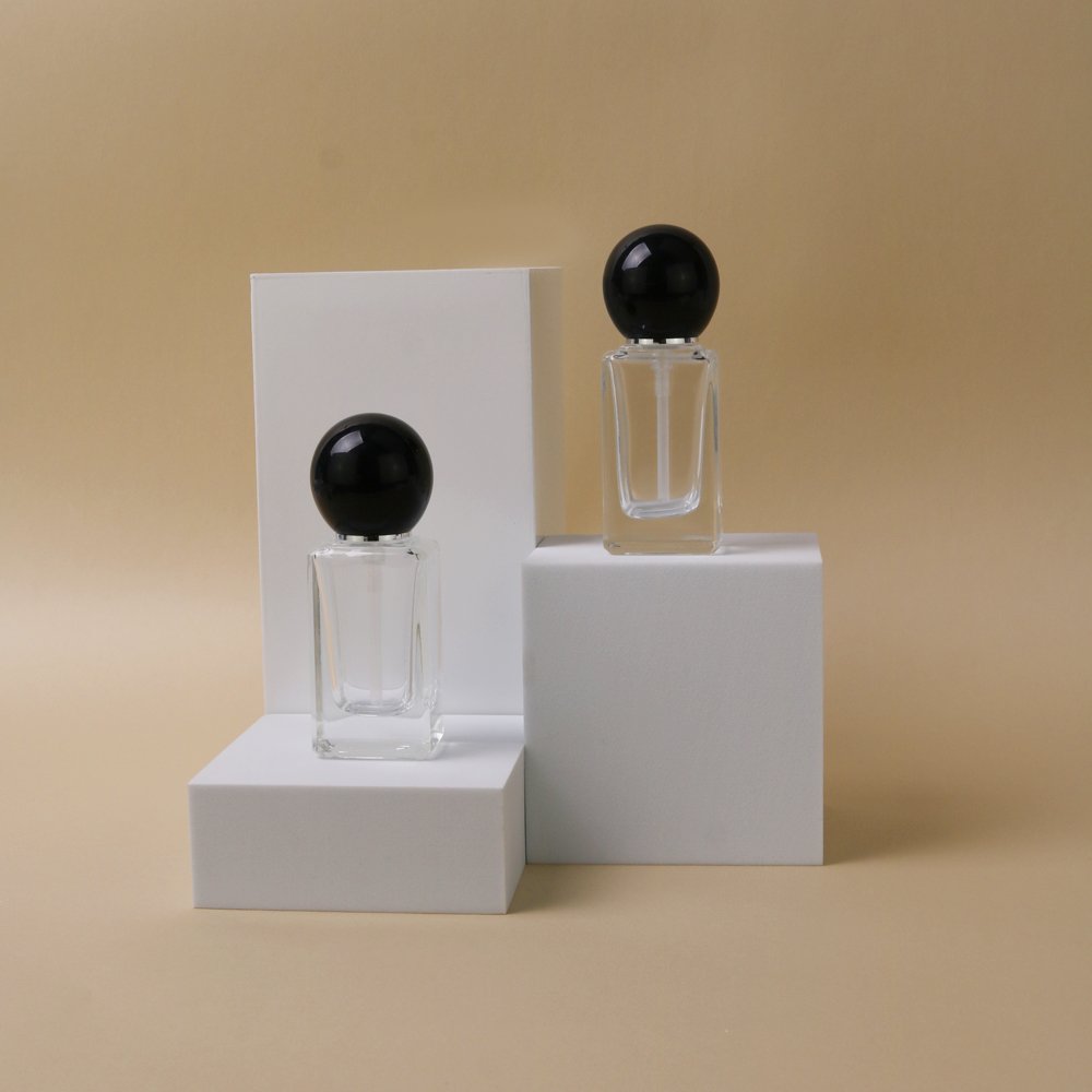 30ml 50ml 100ml 120ml Square Liquid Foundation Glass Bottle Thick Serum Bottom Bottle Skincare Cosmetic Packaging Bottle