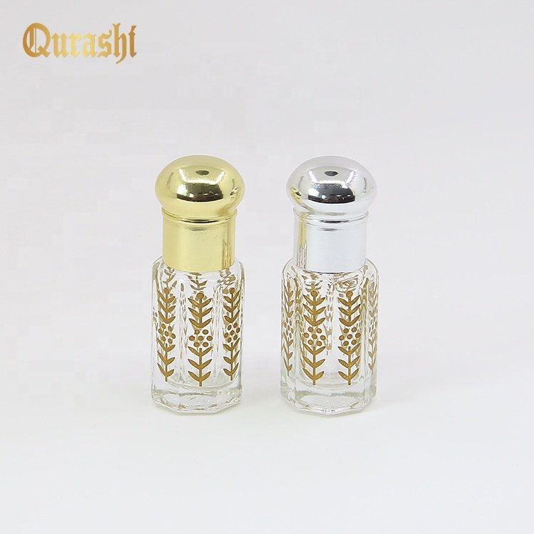 6ml New products wholesale glass octagonal attar bottle