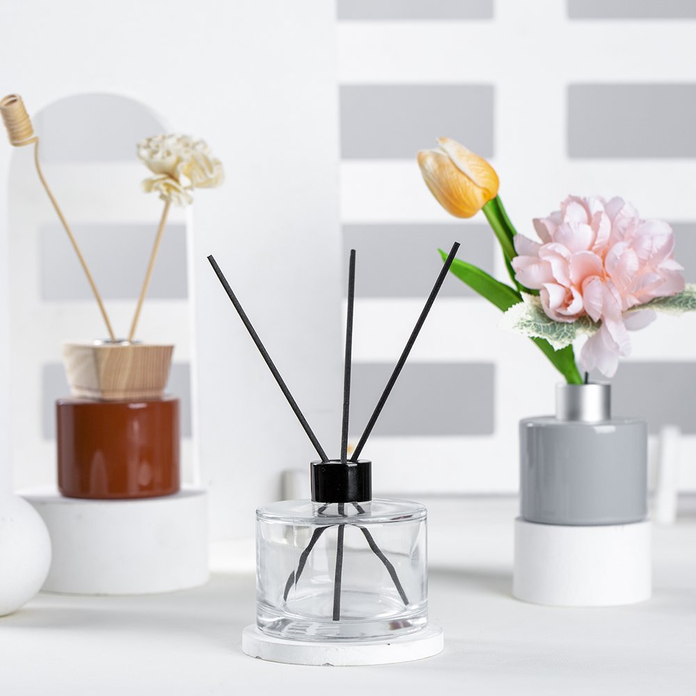 Unique home color wholesale aroma diffuser bottle luxury reed diffuser bottle with cap
