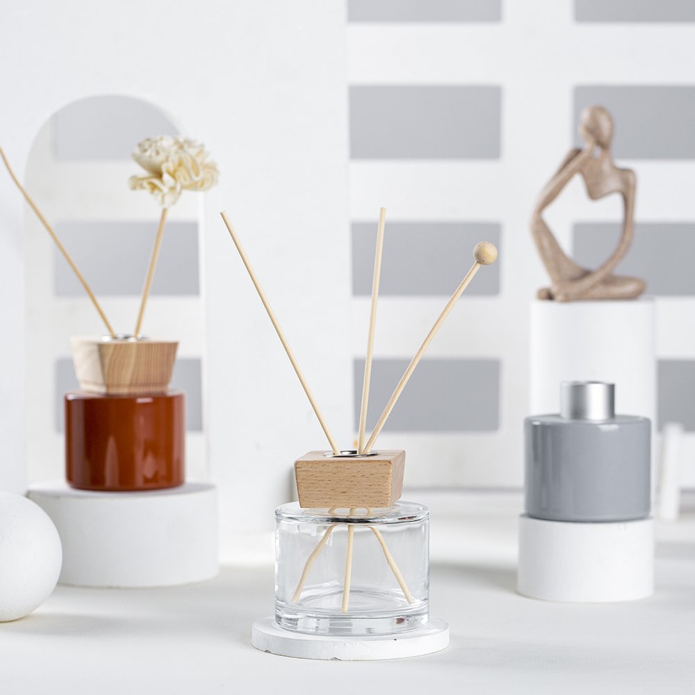 Unique home color wholesale aroma diffuser bottle luxury reed diffuser bottle with cap