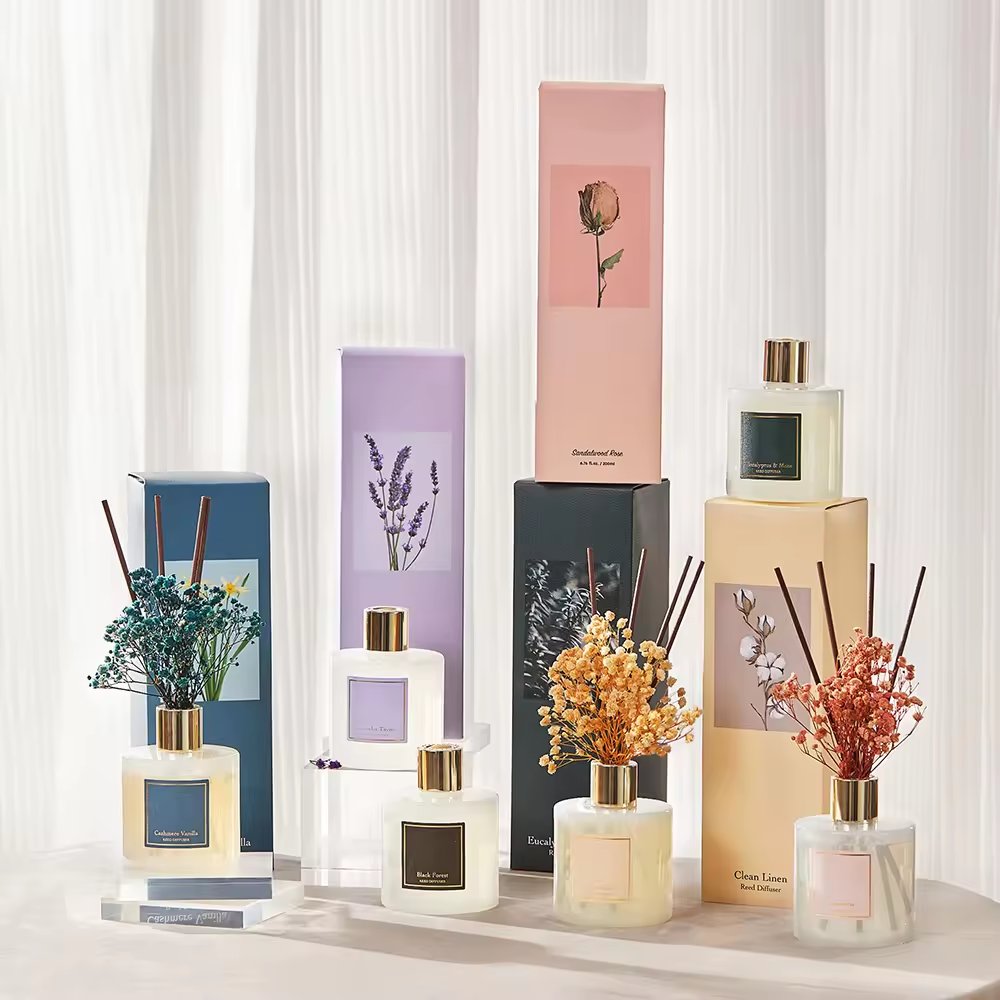 Luxury Candles & Home Fragrance Air Fresheners Glass Bottle Reed Diffuser Sets