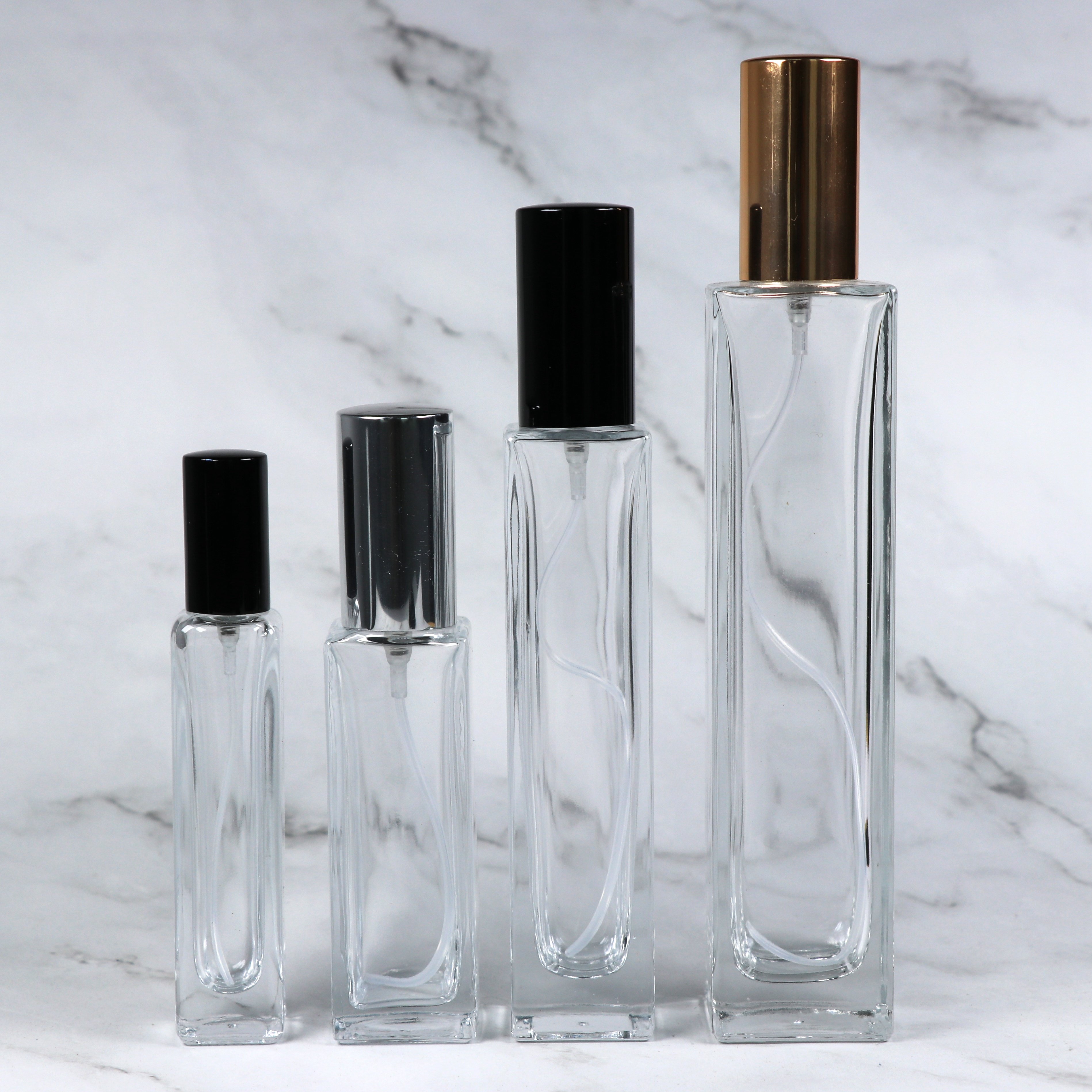 Wholesale 15ml 40ml 110ml perfume bottle 75ml glass bottle perfume 50ml perfume sample bottles