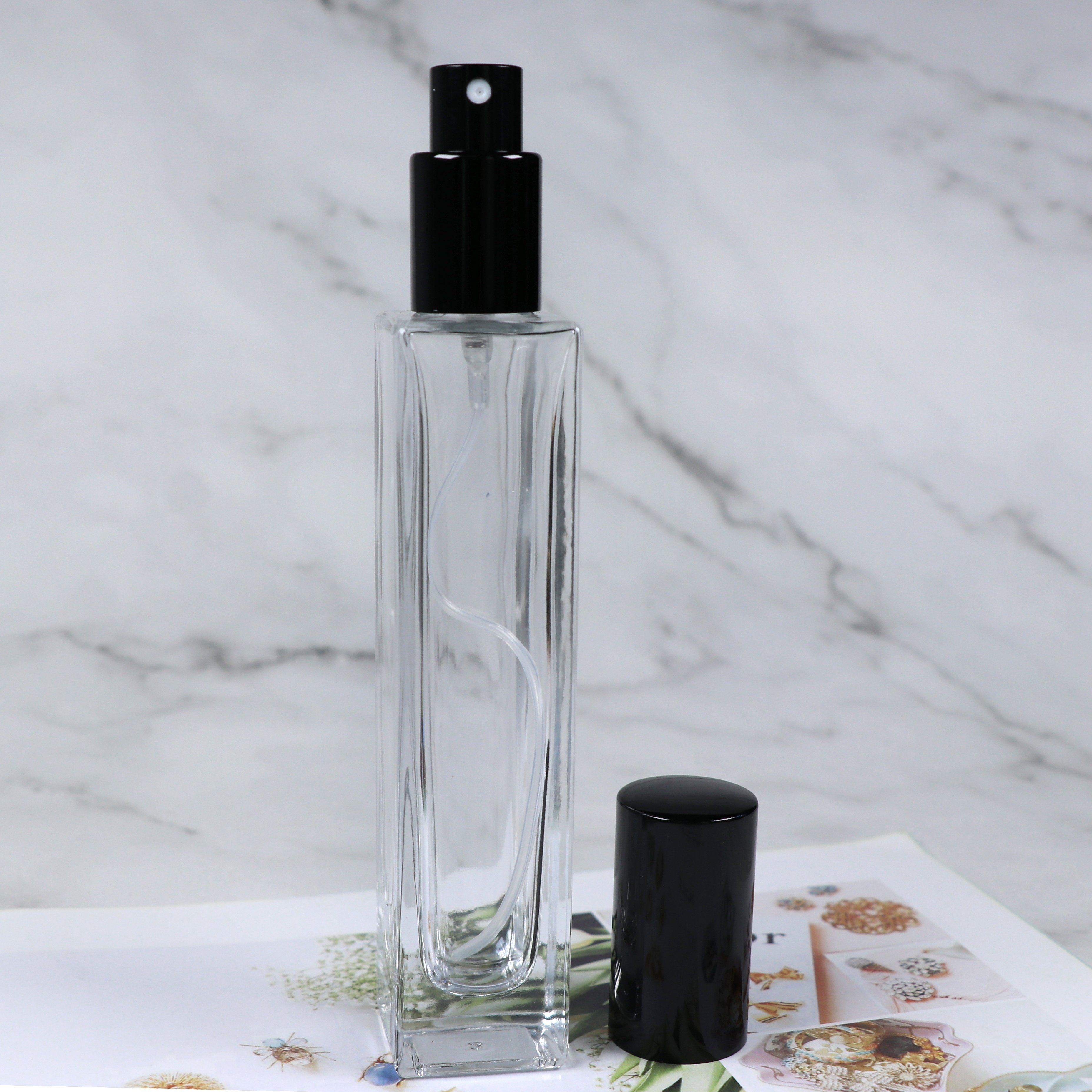 Wholesale 15ml 40ml 110ml perfume bottle 75ml glass bottle perfume 50ml perfume sample bottles