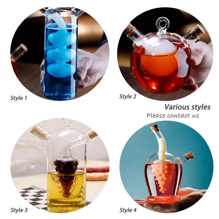32oz Clear Glass Bottle With Cork Stopper Glass Container For Camping