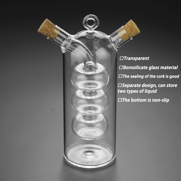 32oz Clear Glass Bottle With Cork Stopper Glass Container For Camping