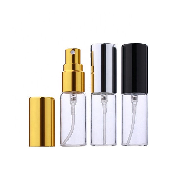 2ml,3ml,5ml Pocket Sized Small Deodorant Refillable Clear Perfume Glass Fine Mist Spray Bottle Vial