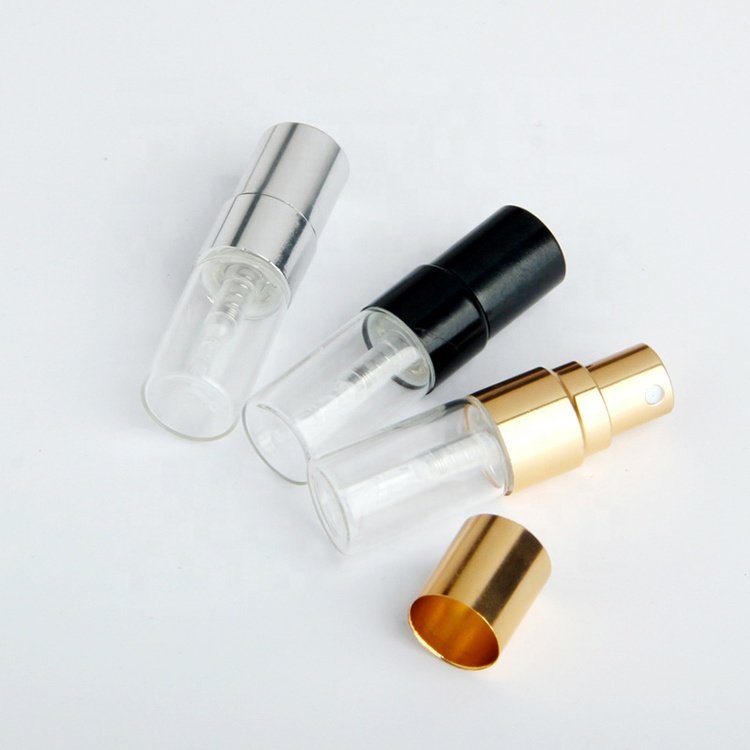 2ml,3ml,5ml Pocket Sized Small Deodorant Refillable Clear Perfume Glass Fine Mist Spray Bottle Vial