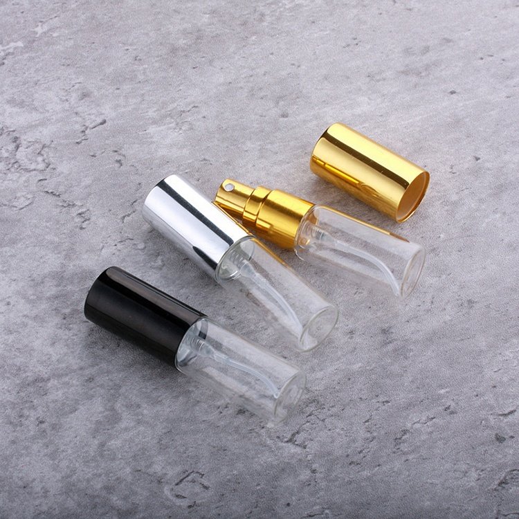 2ml,3ml,5ml Pocket Sized Small Deodorant Refillable Clear Perfume Glass Fine Mist Spray Bottle Vial