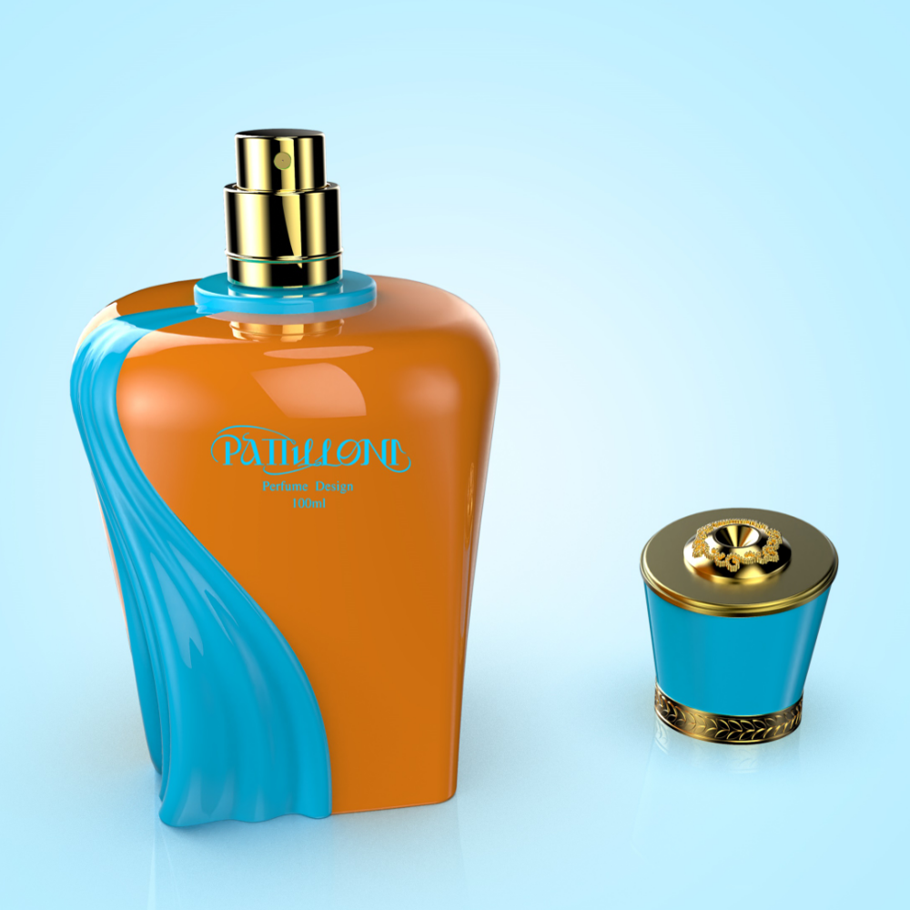 Glass Bottle Luxury Design Black Perfume Bottle With Box Packaging 50ml 100ml Perfume Bottle