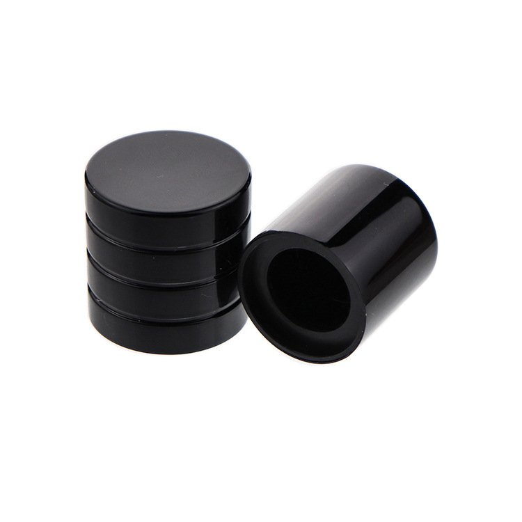 Black perfume cap wholesale cylindrical 50ml bayonet transparent glass bottle high-end perfume bottle