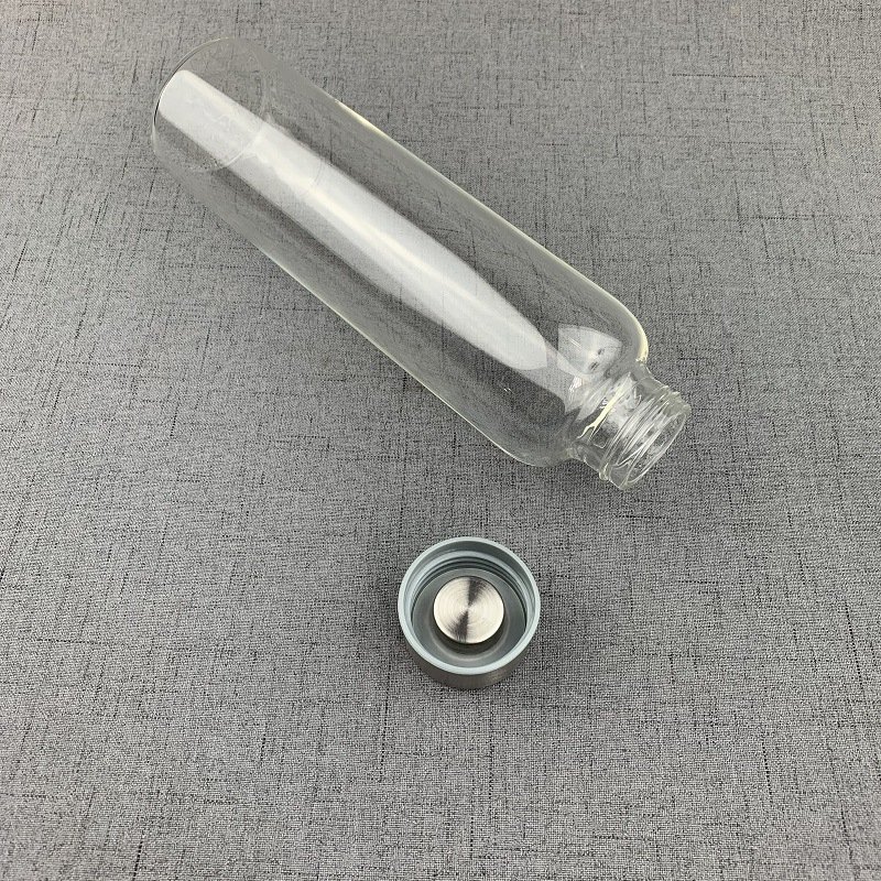 Wholesale 300ml 400ml 500ml borosilicate beverage coffee tea reusable drinking glass water bottle