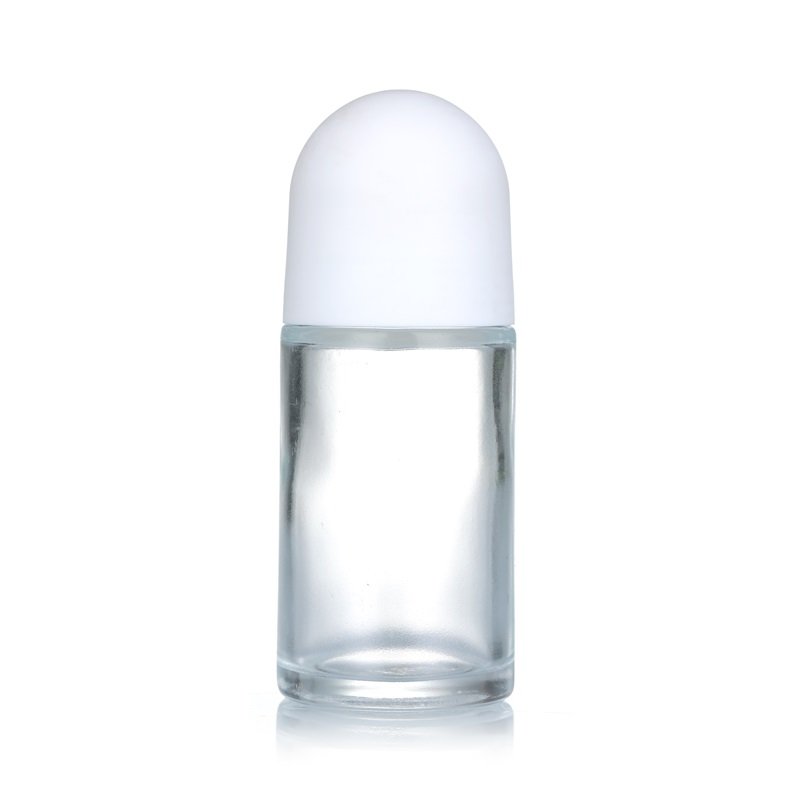 Cosmetic glass 50ml roll on glass bottle Skin Care Serum deodorant Essential Oil Perfume Glass Roll On Bottles