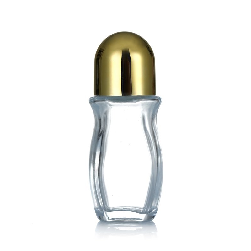 Cosmetic glass 50ml roll on glass bottle Skin Care Serum deodorant Essential Oil Perfume Glass Roll On Bottles