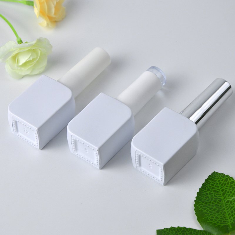 Free Sample OEM Custom Black/White/Pink Empty Uv Gel Cosmetic Glass Bottle Nail Polish Glass Bottle