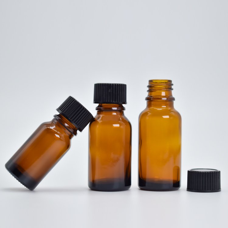 Wholesale Glass Dropper Bottle Black Amber Essential Oil Dropper Serum Glass Bottle 15ml 20ml 30ml Glass Bottle Packaging