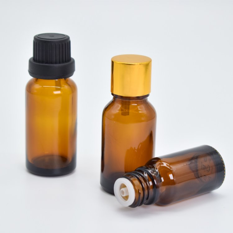 Wholesale Glass Dropper Bottle Black Amber Essential Oil Dropper Serum Glass Bottle 15ml 20ml 30ml Glass Bottle Packaging