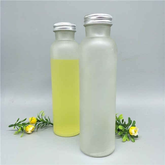 300ml wholesale 16oz fruit juice drink beverage packaging glass bottle with metal lid