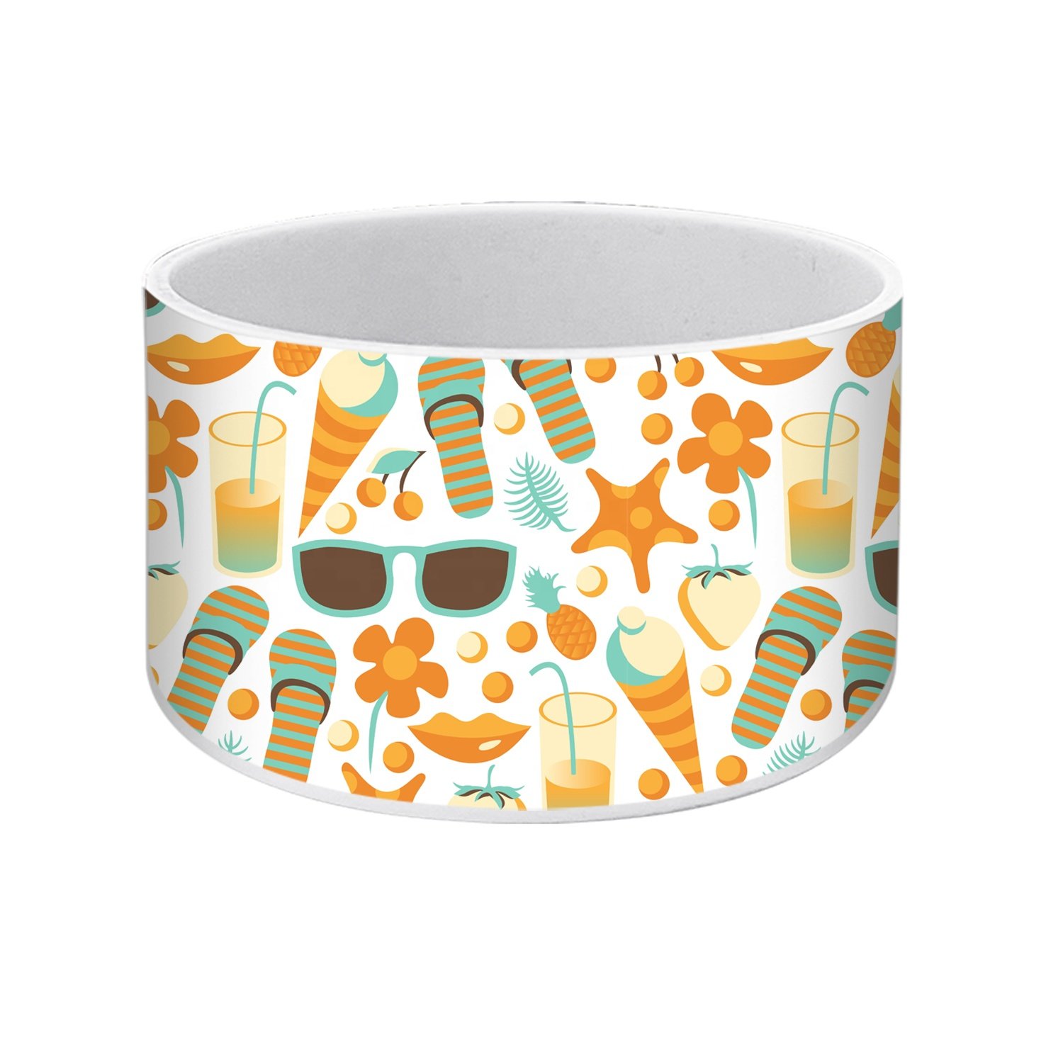 Summer Printing Tumbler Boot Silicone Sleeves Tumbler Simple Silicone Bottle Cover Sleeve Tumbler Silicone Boots