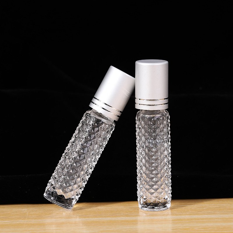 10ml Clear perfume roll-on glass bottles skin care essence oil roll on bottles
