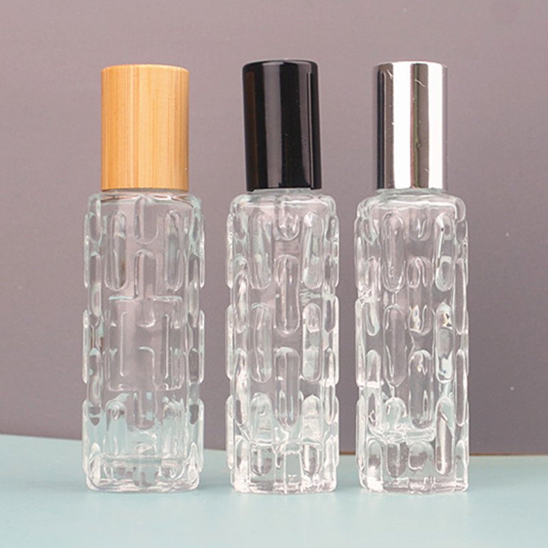 10ml Clear perfume roll-on glass bottles skin care essence oil roll on bottles