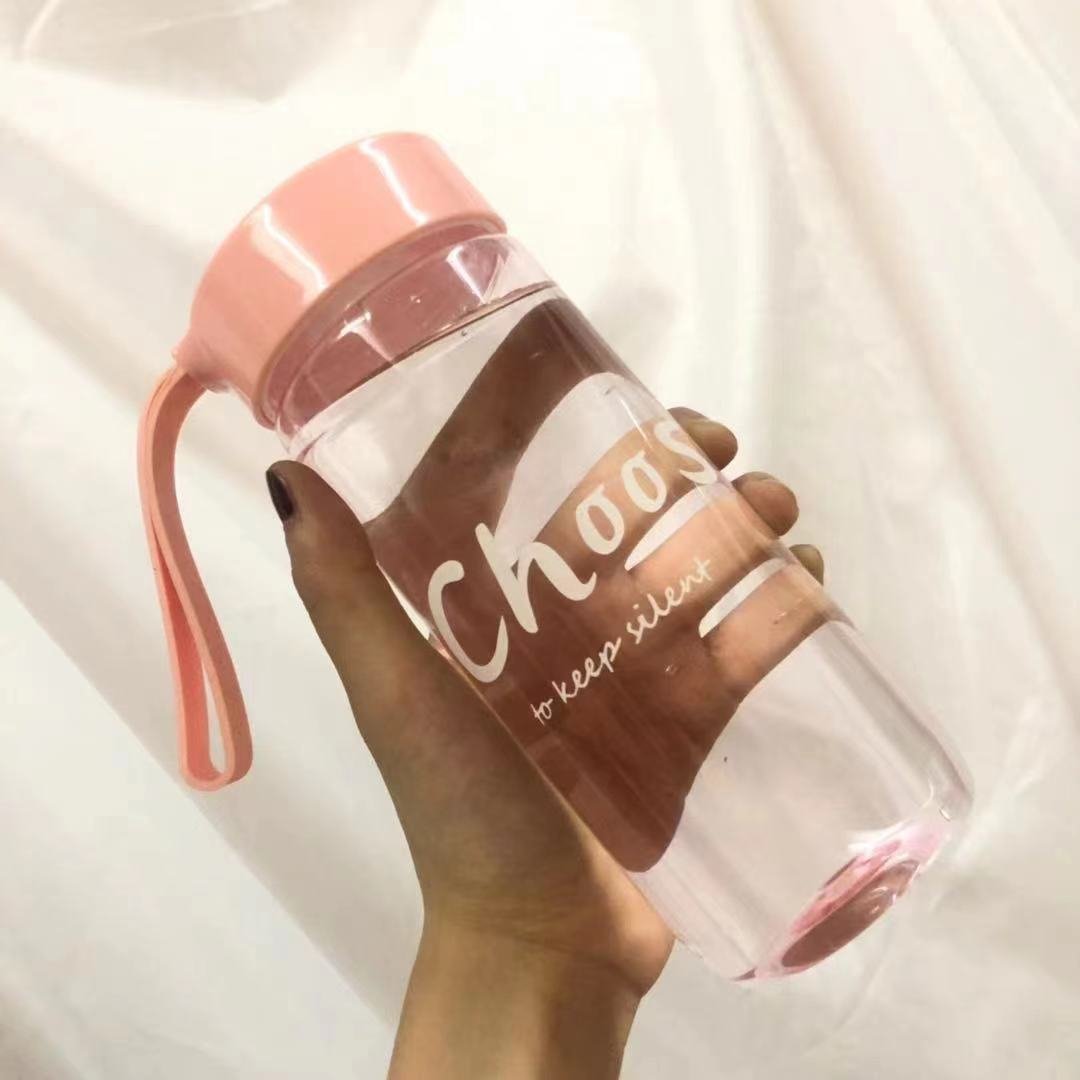 Hot sale 600ml creative scrub portable outdoor plastic cups for students.