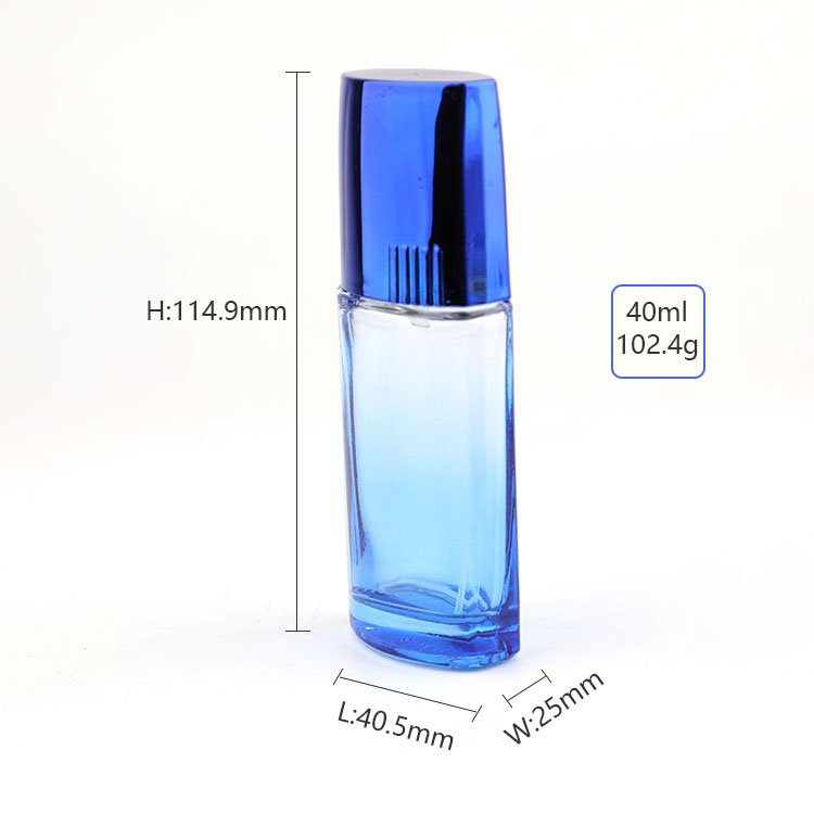 Luxury empty glass Perfume Bottle 40ml color can be customized color perfume sprayer