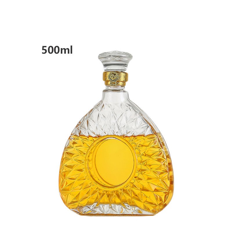 Beautiful 100ml Whiskey Bottle Glass Bottle