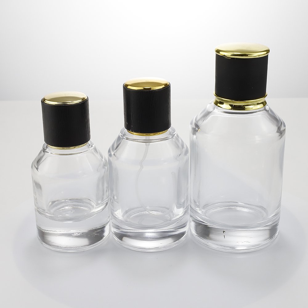 Round Spray Perfume Glass Bottle 30ml 50ml 100ml glass perfume bottle parfum luxury perfume bottle with cap