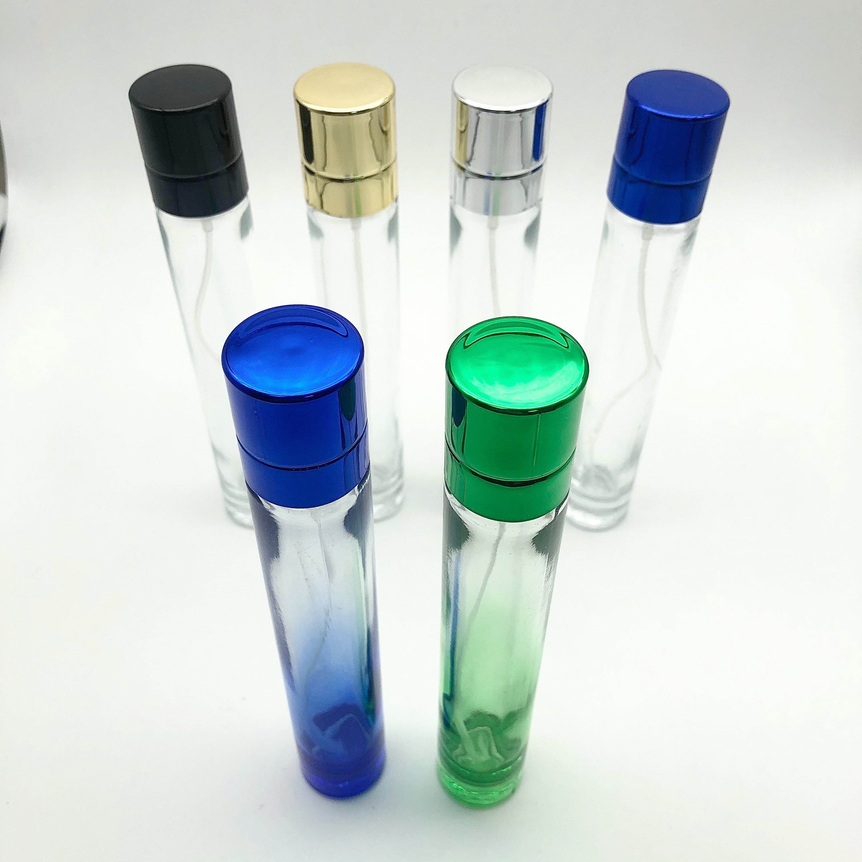 Colombia hot selling 30ml spray color straight round spray bottle color glass bottle empty perfume bottles wholesale