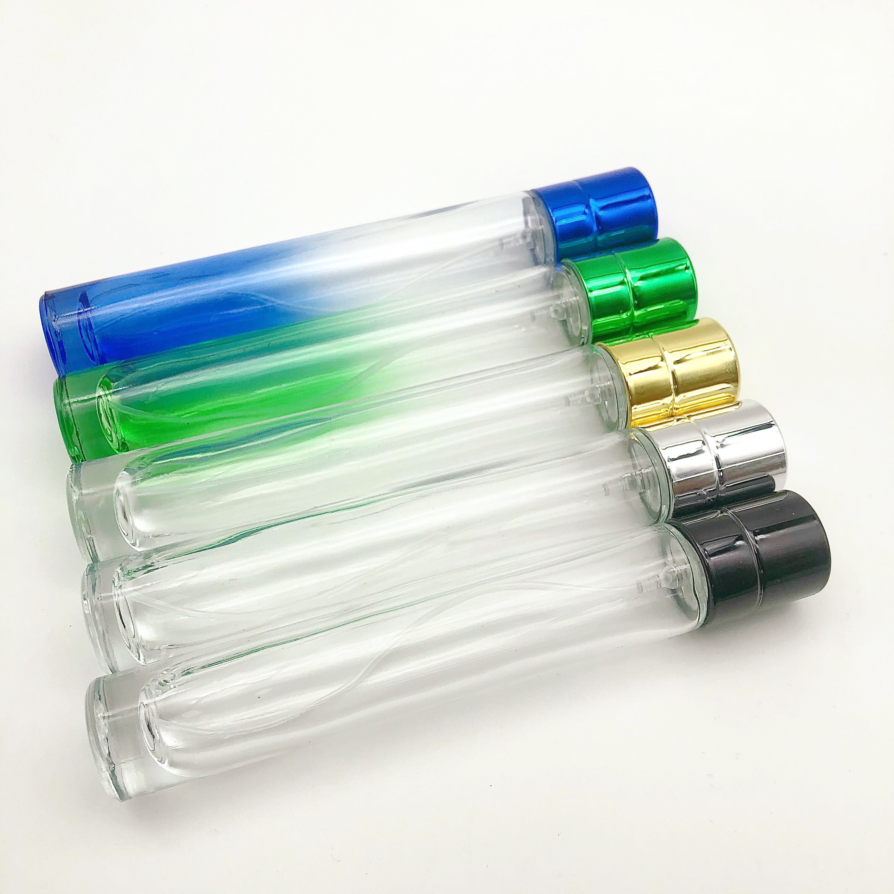 Colombia hot selling 30ml spray color straight round spray bottle color glass bottle empty perfume bottles wholesale