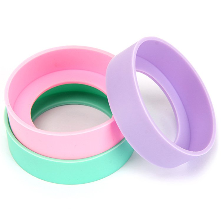 Silicone cup bottom cover non-slip silicone sleeve for glass bottle thermos flask