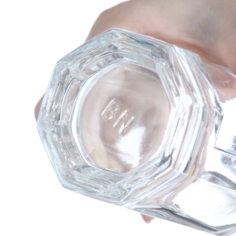 Popular 700ml Blue Glass Wine Bottle Milk Glass Bottle Metal Cap Engraved Whisky Vodka Water Beer Multiple Available-Industrial