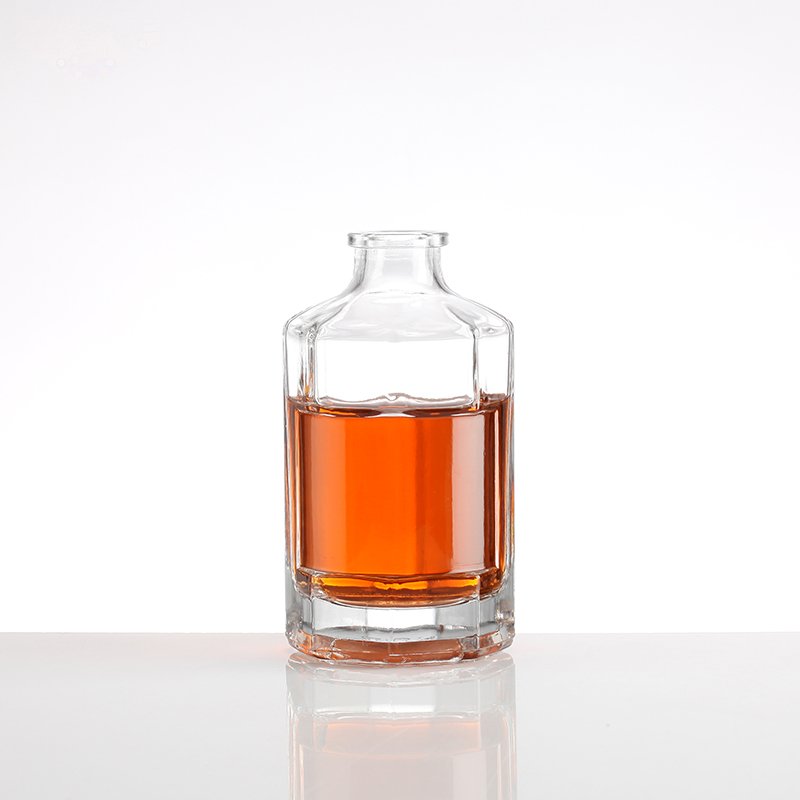 Popular 700ml Blue Glass Wine Bottle Milk Glass Bottle Metal Cap Engraved Whisky Vodka Water Beer Multiple Available-Industrial