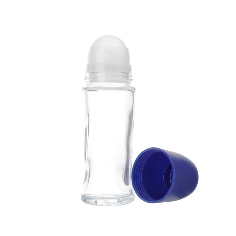 Antiperspirant desodorante em garrafa deodorant roll on bottle glass,glass bottle roll on,65ml clear roll on deodorant bottle
