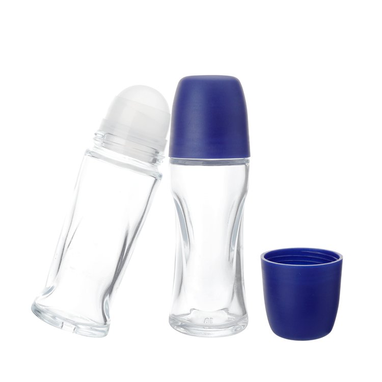 Antiperspirant desodorante em garrafa deodorant roll on bottle glass,glass bottle roll on,65ml clear roll on deodorant bottle