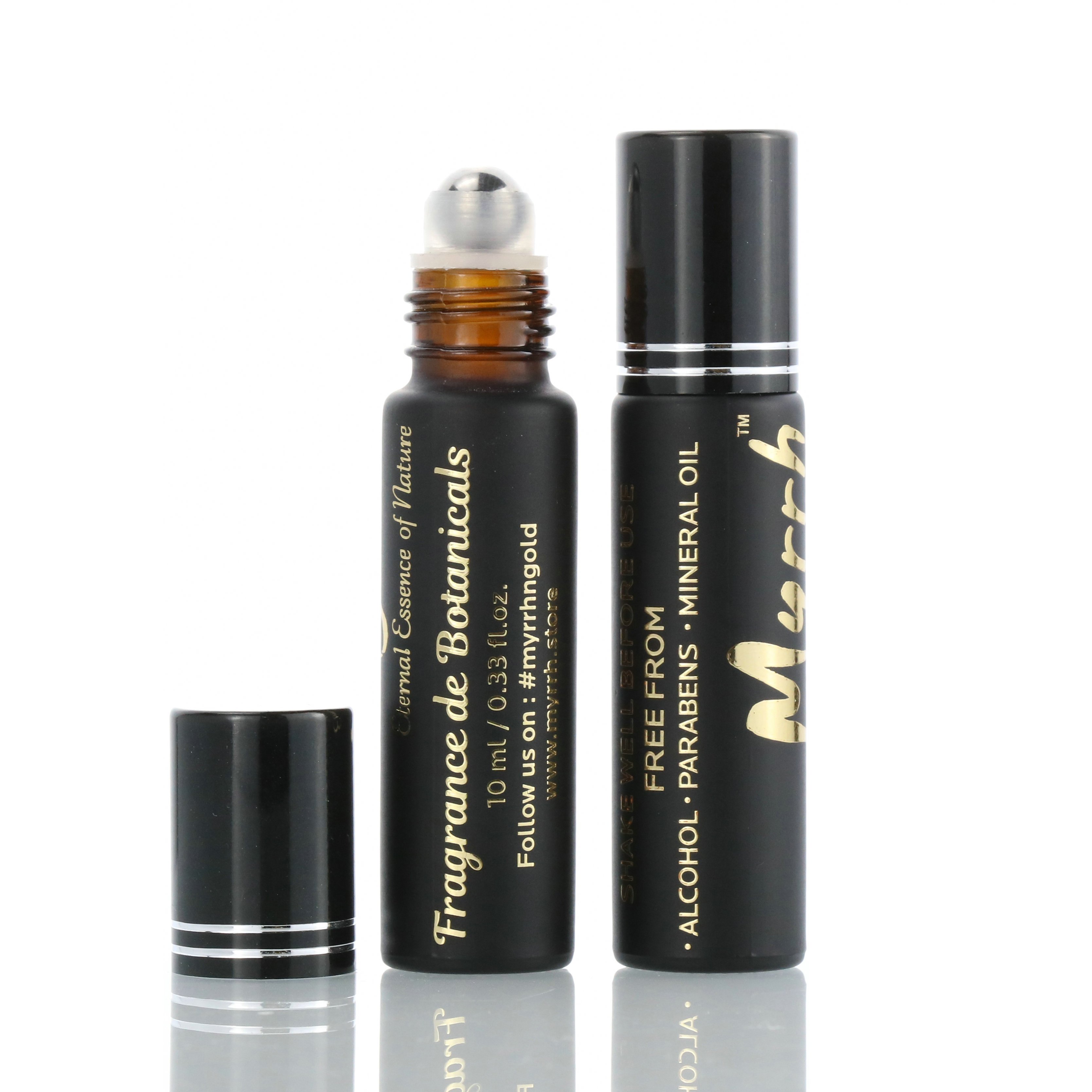 roller bottle 10ml matte black amber blue roll on glass bottles with metal ball 1/3 oz for perfume oil cosmetic packaging