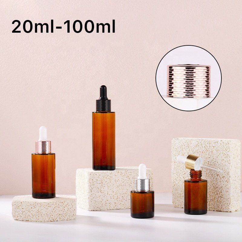 Glass Bottle oil Bottles 20ml 30ml 40ml 50ml 60ml 80ml 100ml Amber Empty Glass Dropper Essential Oil Bottle