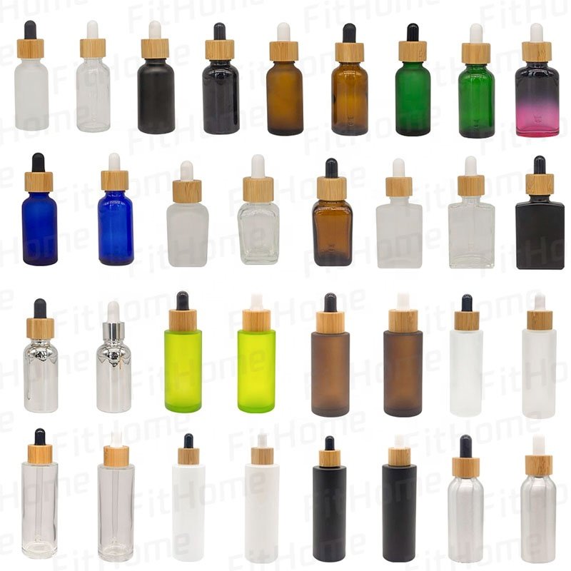 Glass Bottle oil Bottles 20ml 30ml 40ml 50ml 60ml 80ml 100ml Amber Empty Glass Dropper Essential Oil Bottle