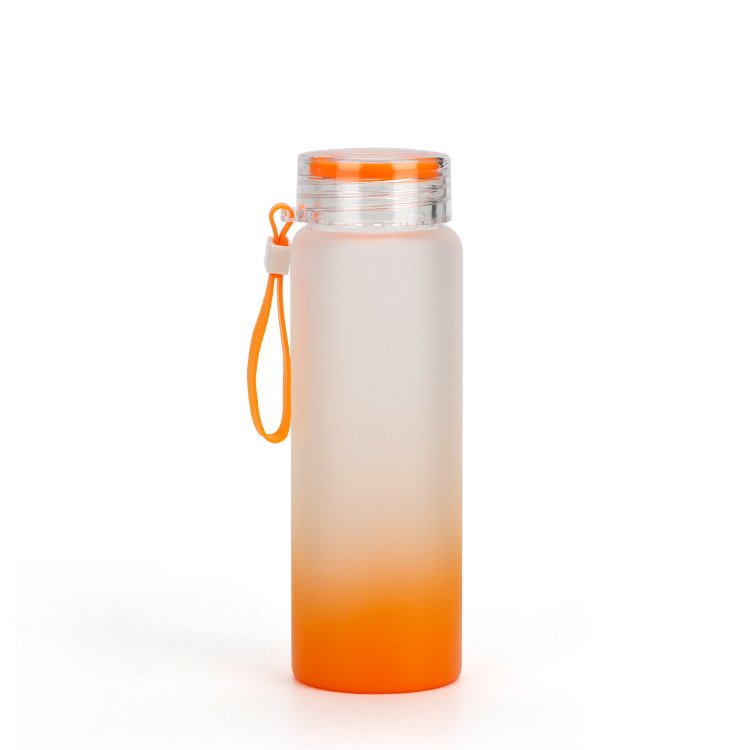 Hot selling 500ml sublimation blank matte gradient drink matte glass carafe